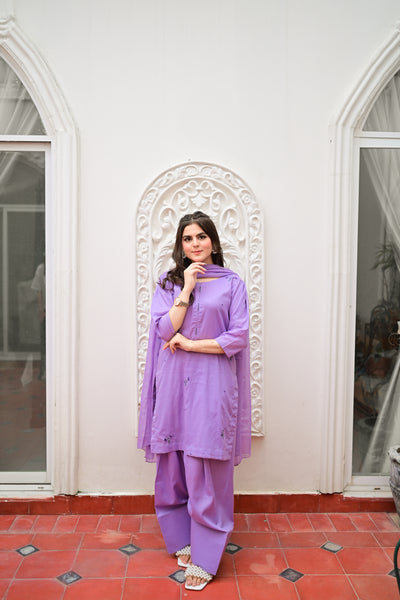 Aangan - Embroidered Farshi Shalwar Suit