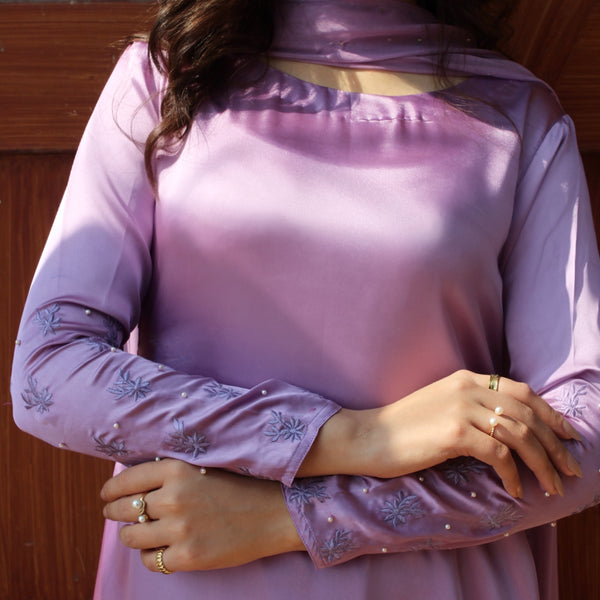 Pari - Embroidered Silk Frock