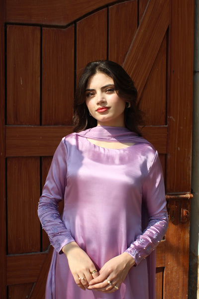 Pari - Embroidered Silk Frock