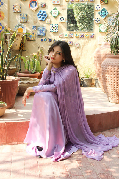 Pari - Embroidered Silk Frock