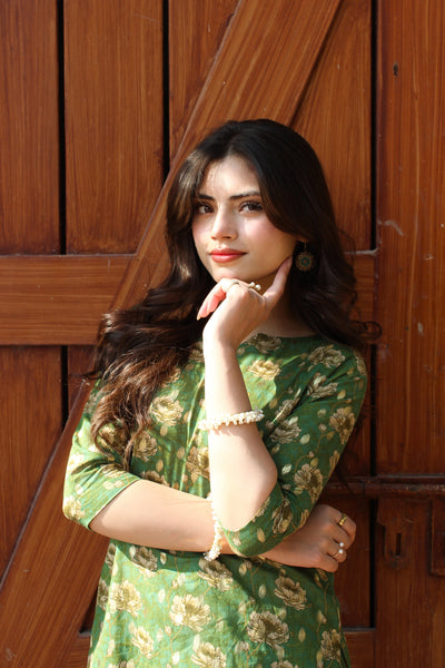 Daneen 2Pc - Printed Gharara Set