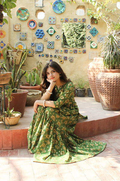 Daneen 2Pc - Printed Gharara Set