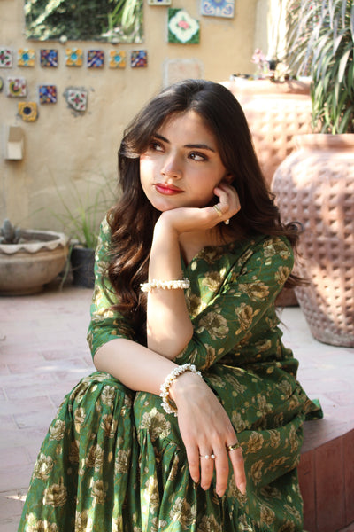 Daneen 2Pc - Printed Gharara Set